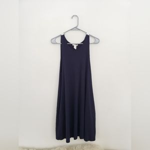 H&M Navy Blue Sleeveless Basic Dress Size S